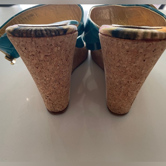 Just Cavalli 🐚 Wedges Sandals Summer Print 🐚 - Picture 3 of 10